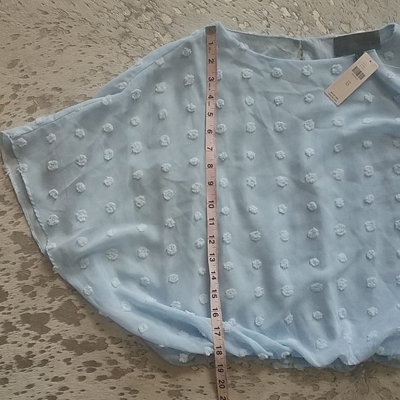 Anthropologie Sunday In Brooklyn Textured Dot Iza Blouse SzXS - Picture 6 of 7